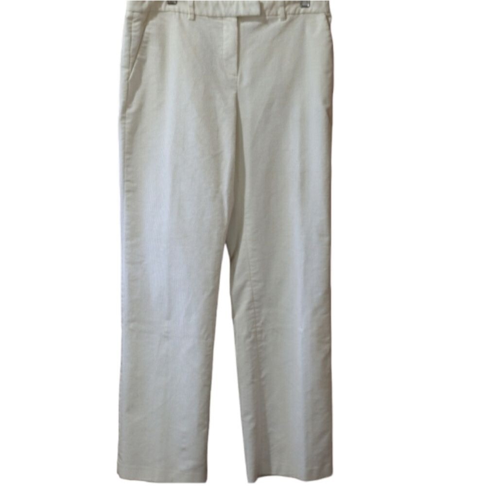 Calvin Klein White Corduroy Jean's Wide Leg 10